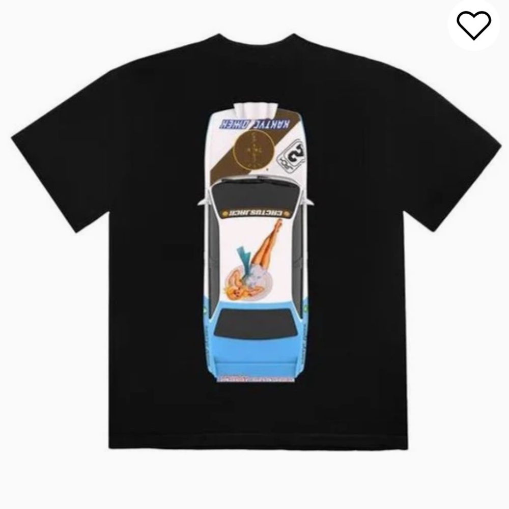 Travis Scott Unisex Cactus Jack JACKBOYS VEHICLE Tshirt, Large